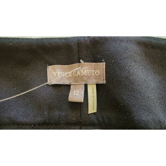 VINCE CAMUTO  WOMEN'S BLACK STRAIGHT PANTS SIZE 12  # 369 - Picture 5 of 9